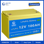OEM ODM Lead Acid Replacement LiFePO4 Lithium Battery 12.8V 100AH 200AH Rechargeable For EV