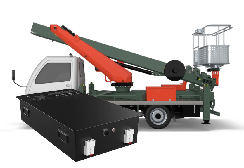 آخرین مورد شرکت راه حل سیستم باتری لیتیوم 72V280AH برای پلتفرم کار هوایی صنعتی