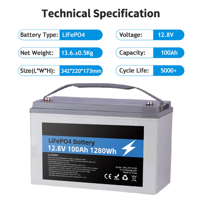 CLF lifepo4 lithium battery 12v Lifepo4 12.8v 100ah Battery Pack Solar Lithium Battery For Solar System Rv Electric Car