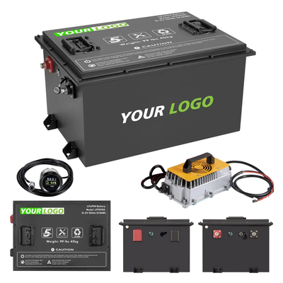 LiFePO4 EV Lithium Battery Pack For AGV 24V 48V 60V 72V 80V With Smart BMS OEM ODM Waterproof Standard IP67