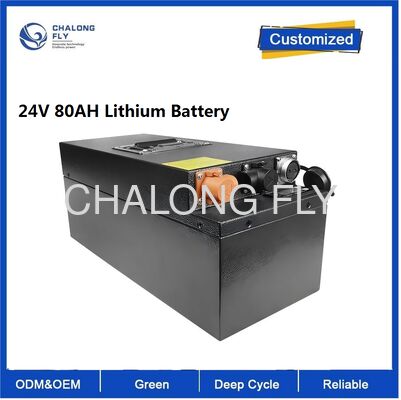 CLF Square Lithium Battery Pack 24V 80Ah High-Power Energy Storage Lithium-Ion External Battery
