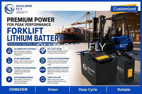 Custom 48V 560Ah LiFePO4 Forklift Battery with Smart BMS for Electric Forklifts