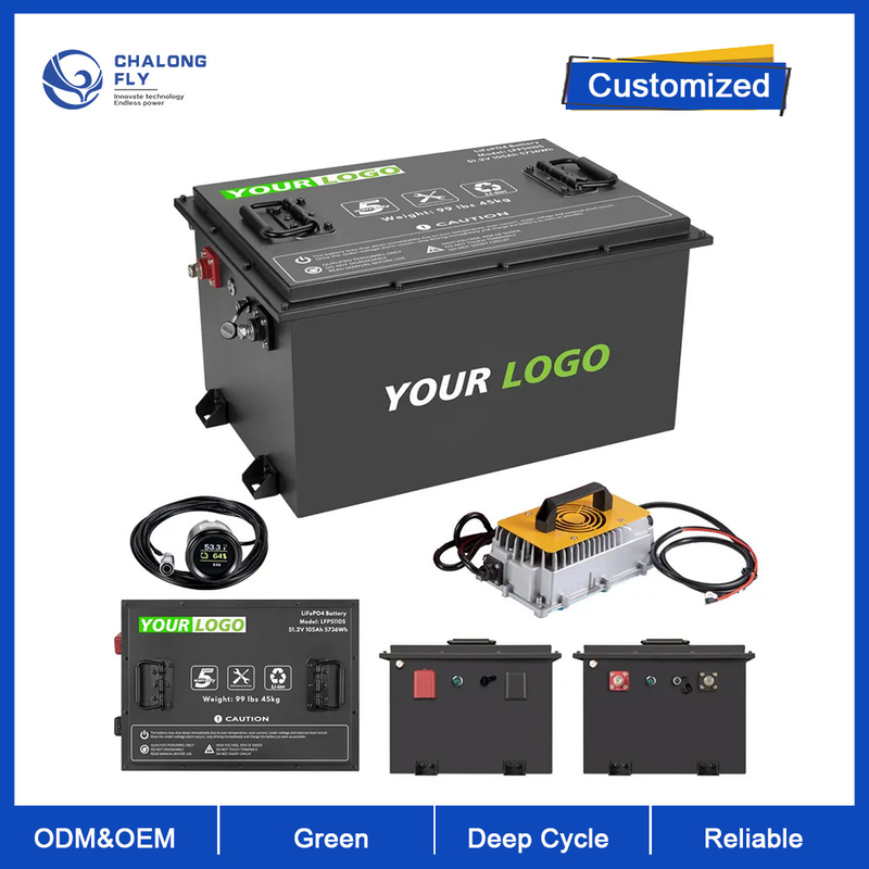 LiFePO4 EV Lithium Battery Pack For AGV 24V 48V 60V 72V 80V With Smart BMS OEM ODM Waterproof Standard IP67