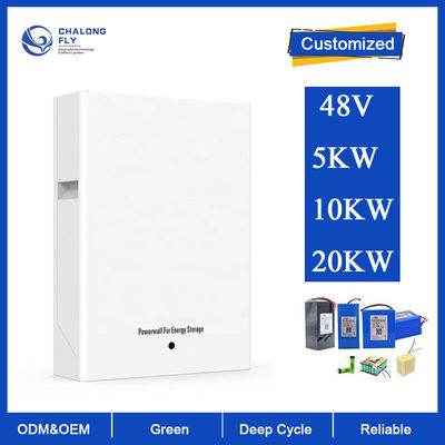 LiFePo4 لیتیوم باتری OEM ODM 5KW 10KW خانه پشتیبان بسته باتری 48V 100AH ​​200Ah سیستم باتری ذخیره انرژی خورشیدی