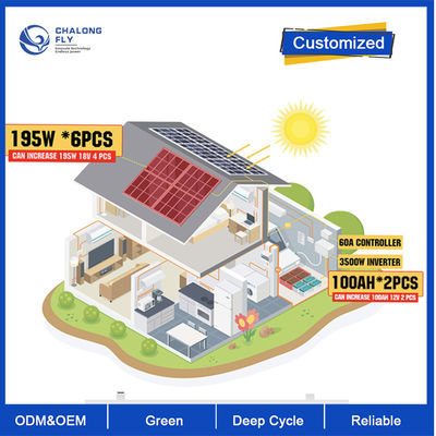 OEM ODM lifepo4 باتری لیتیومی 5Kw سیستم پنل خورشیدی خانه قدرت 5KW Grid Tied Solar 6kw 8kw 10kw بسته باتری لیتیومی
