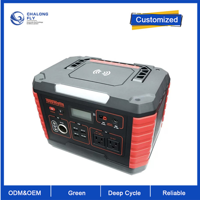 OEM ODM باتری لیتیوم lifepo4 1000W منبع برق ژنراتور خورشیدی بسته های باتری لیتیوم برای کمپینگ RV EV در فضای باز