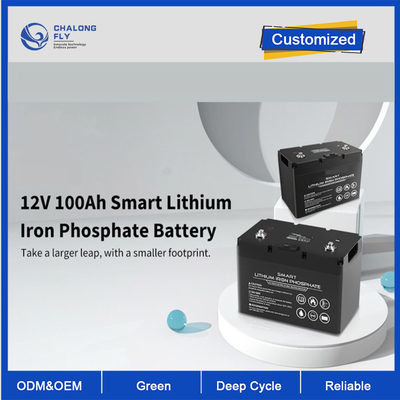OEM ODM LiFePO4 باتری لیتیوم 12V 100Ah باتری لیتیوم Smart Deep Cycle باتری سفارشی بسته های باتری لیتیوم