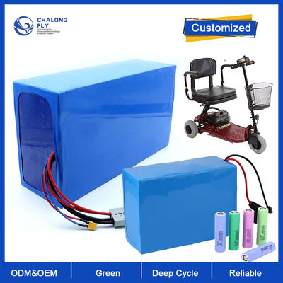 باتری لیتیوم LiFePO4 OEM ODM 24V 36V 60V 72V 30AH 60AH 80AH 120AH بسته باتری لیتیوم یون برای اسکوتر الکتریکی / صندلی چرخدار