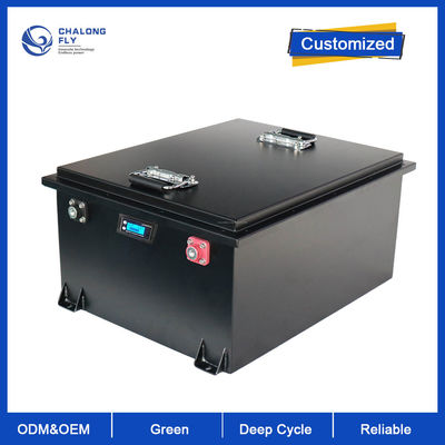 باتری لیتیومی LiFePo4 سفارشی 48V 72V 100AH ​​200AH 400AH باتری سبد خرید گلف باتری لیفتراک برقی قابل شارژ