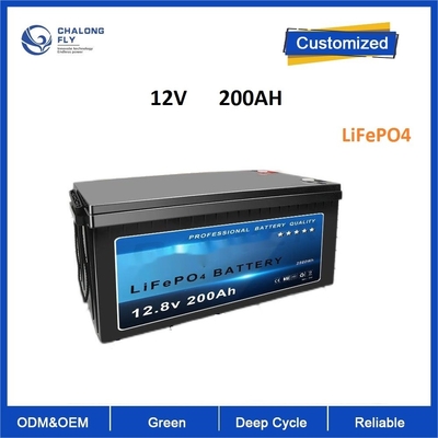 بسته باتری 12.8v200Ah LiFePO4 برق لیتیوم یونی جایگزین چرخ دستی های گلف اسید سرب، اتوبوس گشت و گذار، وسیله نقلیه الکتریکی
