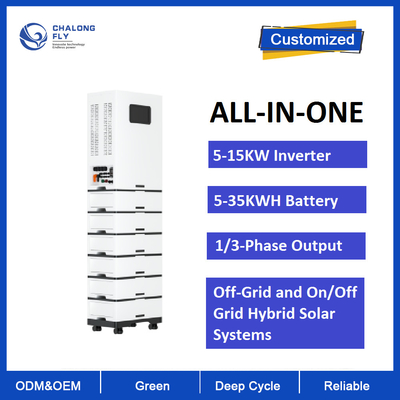 اینورتر باتری لیتیومی خانگی LiFePO4 5000W LFP خورشیدی تجدید پذیر