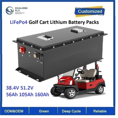 CLF OEM ODM شارژ مجدد LiFePo4 کارت گلف بسته باتری لیتیوم 38.4V 56Ah 105Ah 160Ah کامیون فورتکلفت اتوبوس 6000سائیکل