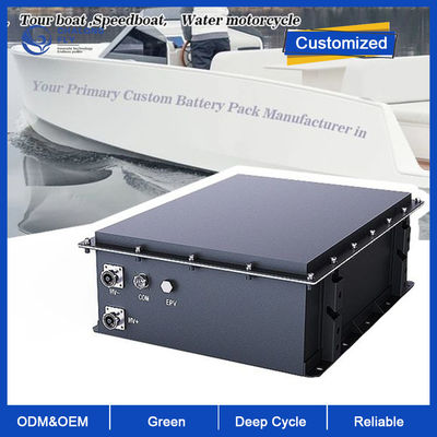 باتری لیتیوم LiFePO4 96V 105Ah باتری لیتیوم یون دریایی برای موتورهای بیرونی، موتورهای داخلی، قایق های الکتریکی، تندر، قایق