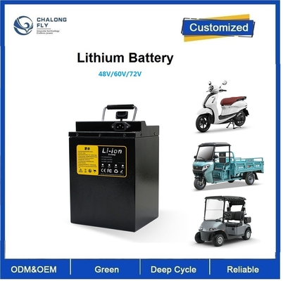 CLF OEM ODM 48V 60V 72V بسته های باتری لیتیوم یون LiFePO4 برای اسکوتر الکتریکی موتورسیکلت سه چرخ اتومبیل گلف