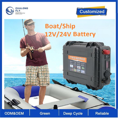 CLF 12V100AH OEM ODM باتری لیتیوم الکتریکی موتور حمله قایق کایاگ 24 ولت 200 آمپر باتری نیروی دریایی