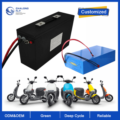 باتری لیتیوم LiFePO4 OEM ODM 36V 48V 60V 25AH باتری لیتیوم یون 60AH 100AH 120AH برای صندلی چرخدار / موتورسیکلت الکترونیکی / دوچرخه الکترونیکی
