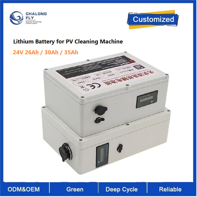CLF OEM ODM 25.6V 26Ah 30Ah 35Ah طول عمر باتری قدرت قوی باتری لیتیوم برای ماشین تمیز PV 24V موتور DC