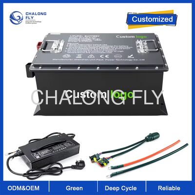 OEM ODM LiFePO4 MAX BMS 200A باتری گلف کارت باتری لیتیوم یون الکتریکی بسته های باتری لیتیوم یون ظرفیت بالا 51.2v 105ah