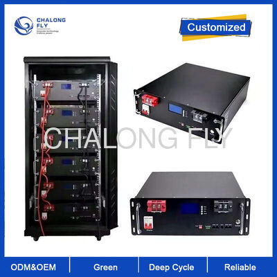 باتری لیتیوم یون مدل 48 ولت 200 آمپر با BMS هوشمند و طراحی قابل انباشت برای ذخیره انرژی صنعتی