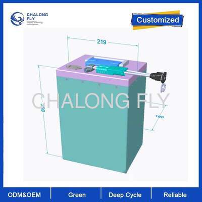 باتری 72 ولتی 32 آمپر ساعتی LiFePO4 با محافظ IP67 ضد آب و عمر چرخه 1500 برای دو چرخ برقی