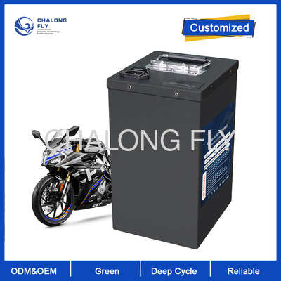 موتورسیکلت الکتریکی 72V 60Ah بسته باتری لیتیوم با تخلیه بالا با 200A اوج جریان BMS