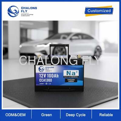 باتری استارت 12 ولتی 100 آمپری سدیم یونی تا 1300 CCA برای کامیون ها و قایق ها