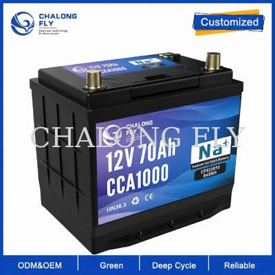 باتری اتومبیل یون سدیم 12V 70Ah 1000CCA برای اتومبیل های مسافربری و ناوگان های شهری