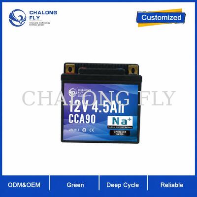 باتری استارتر موتورسیکلت سدیم-یون فشرده 12 ولت 4.5 آمپر ساعت 90CCA