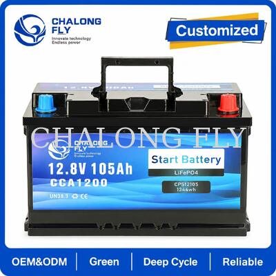 12.8V 100Ah LiFePO4 باتری استارتر با ولتاژ بالا برای برنامه های کاربردی دریایی و کامیون